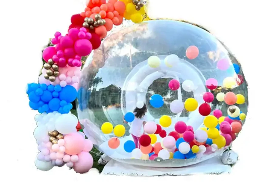 Tienda de campaña inflable tipo burbuja con cúpula para casa de fiestas