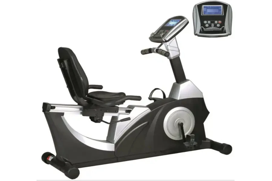 Recumbent indoor exercise spin bike