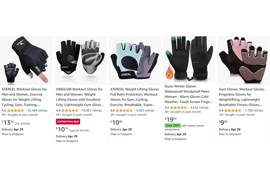 gants de cyclisme les plus vendus