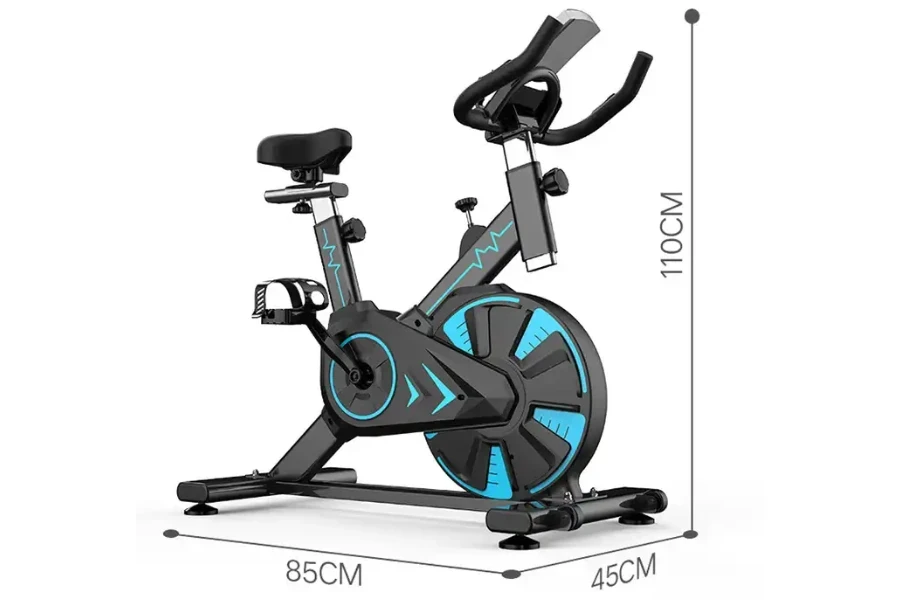 Bicicleta fitness unisex para gimnasio en casa.