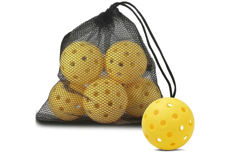 Bolas de pickleball de neón de 40 hoyos USAPA