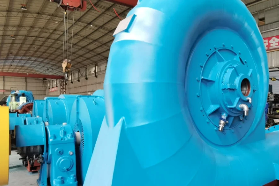 1.8 Mw Francis reaction turbine hydroelectric generator