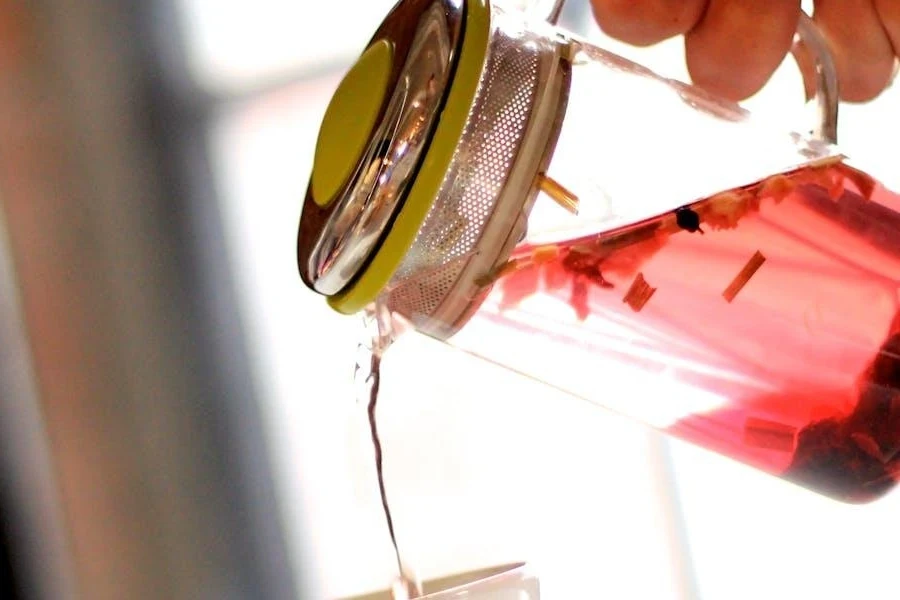 A mug with an in-built infuser