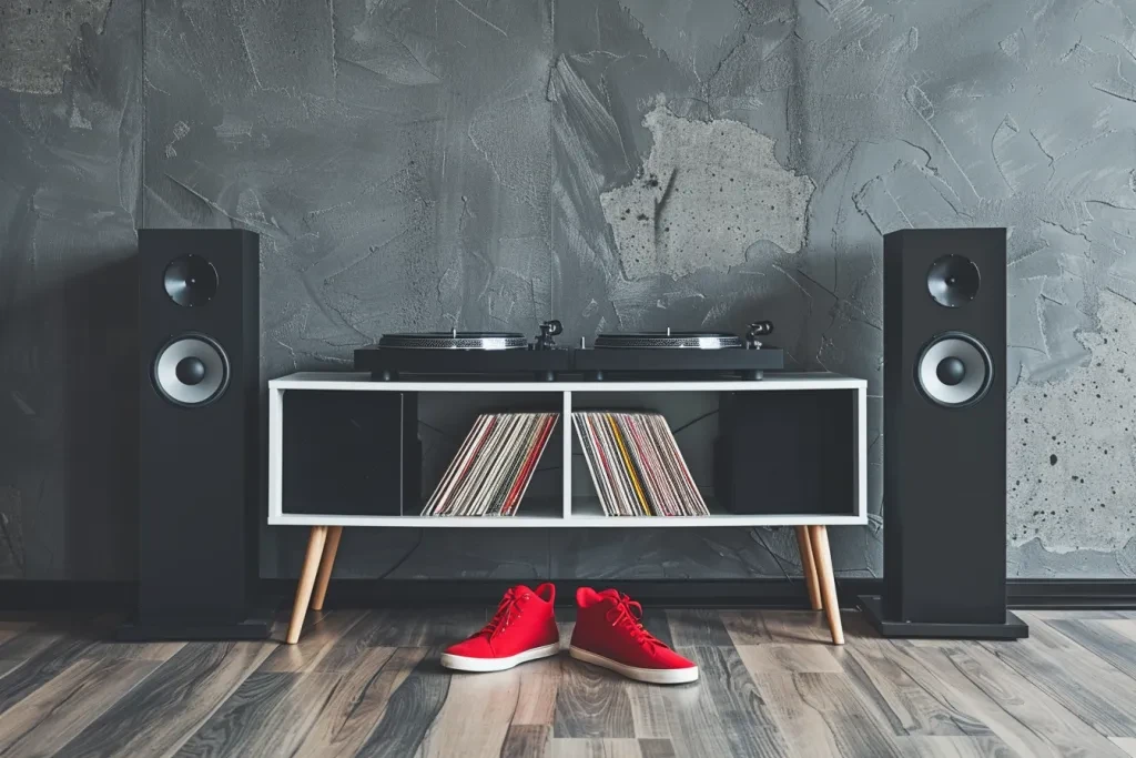 An high-end audio system setup