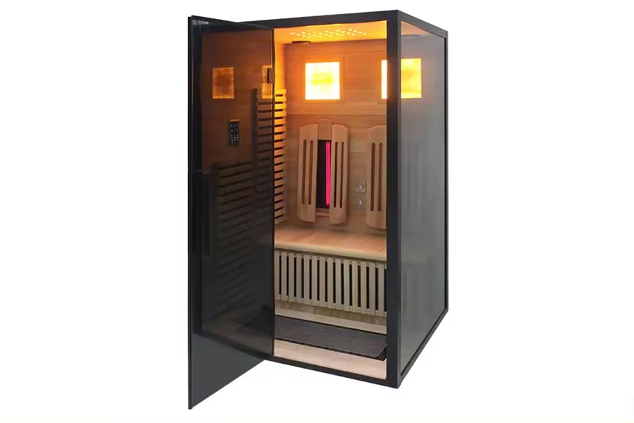 Sauna interna a infrarossi lontani con controllo intelligente