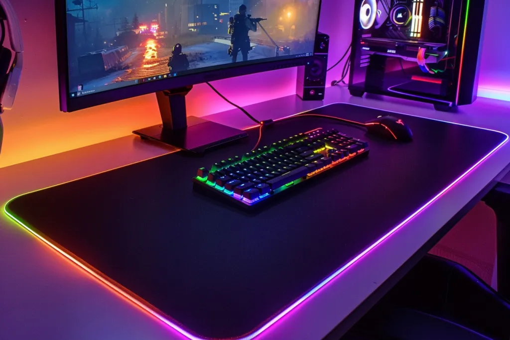 Gaming desk mat