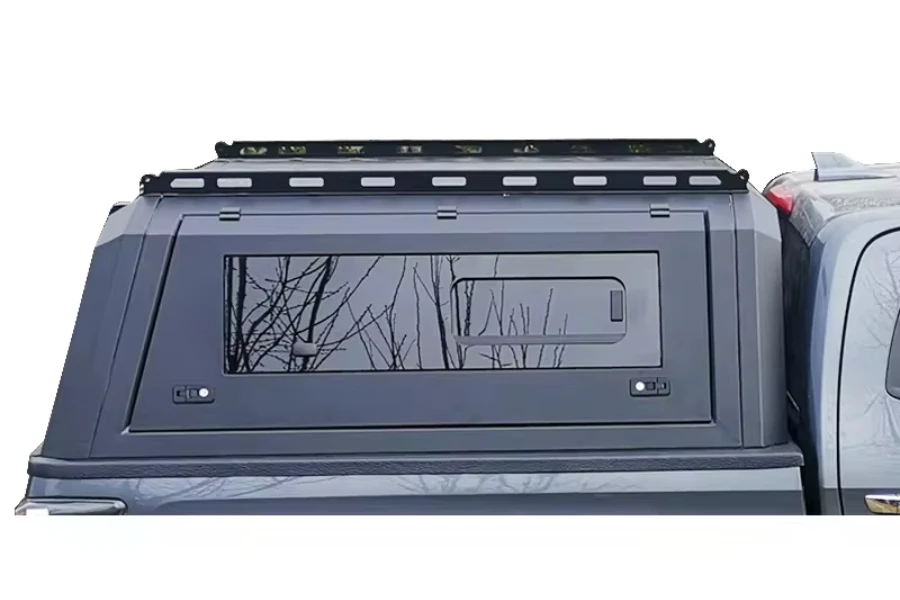 Windows Steel Dual Cab Hardtop Pickup Truck Bed Canopy Topper