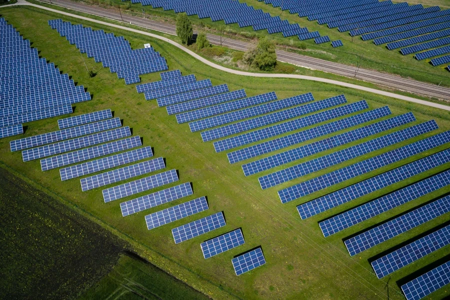 Centrale solaire à grande échelle