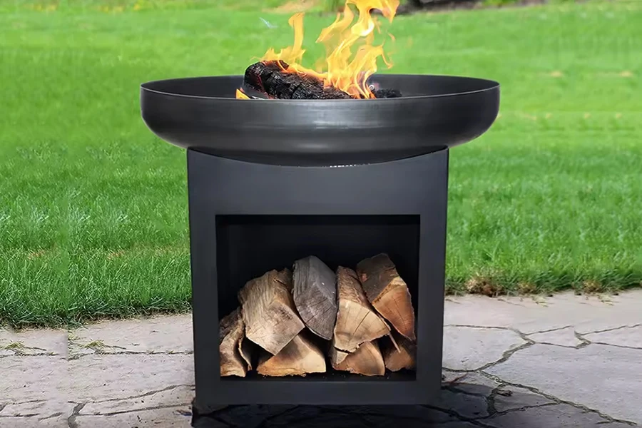 Mini-Feuerstelle aus Edelstahl ohne Rauch