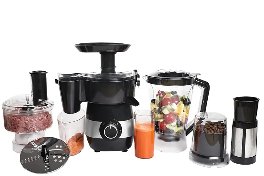 Multi-functional smoothie maker with different-size glass jugs
