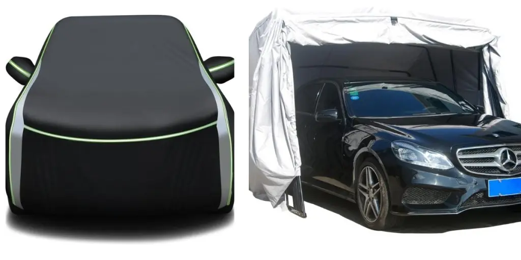 Reflective car cover and garage tent cover