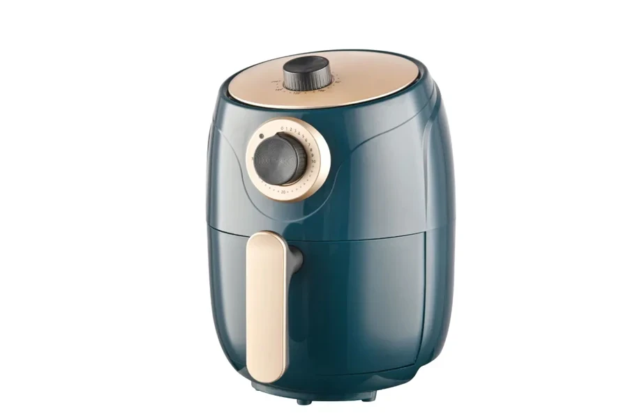 I-Single-drawer, 2L, 1000W, manual, i-aluminium air fryer