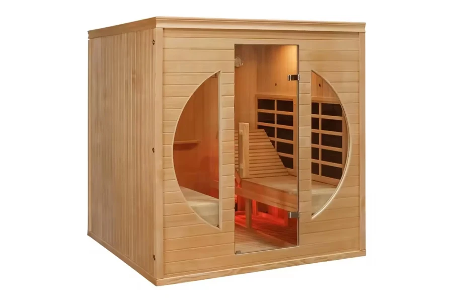 Six-person Canadian Hemlock infrared sauna