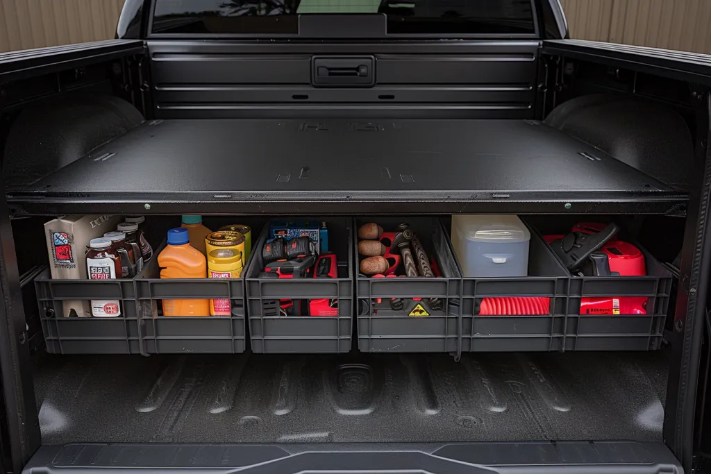 تم تصميم نظام تخزين سرير الشاحنة للتخزين