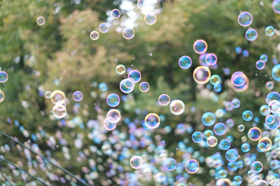 a lof of bubbles
