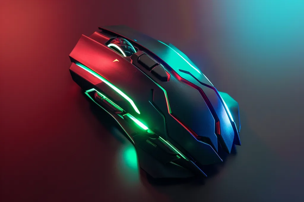 Gaming mouse with backlight