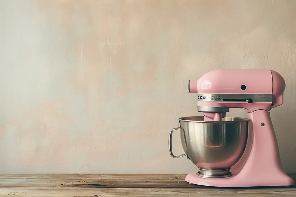 mixer kitchenAid merah muda