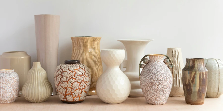 vasos de cerâmica artística