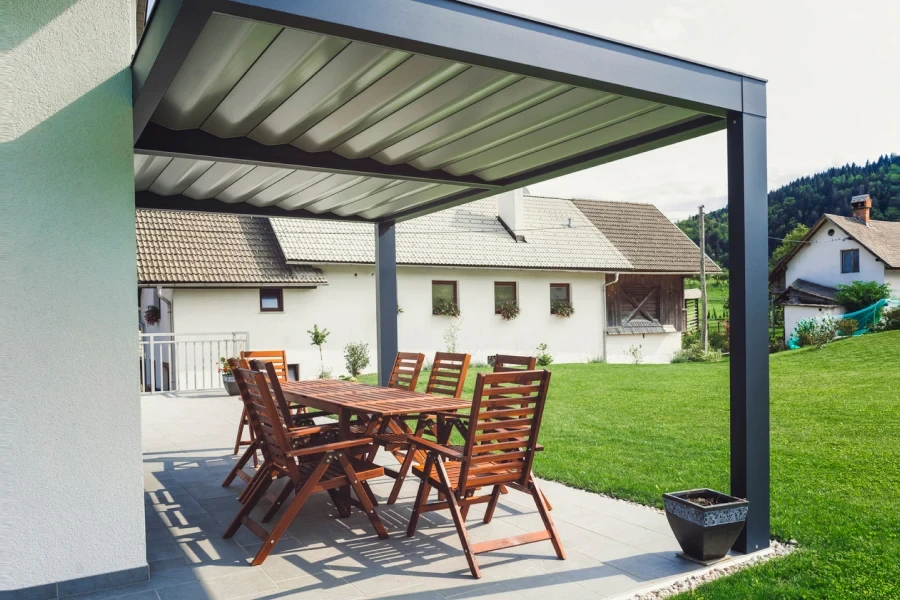 pérgola de aluminio personalizada