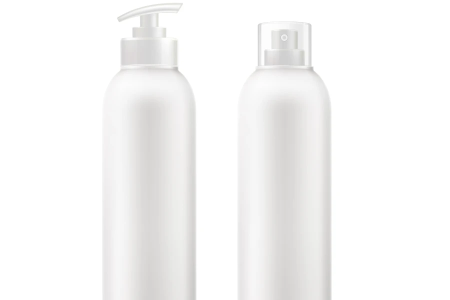 Realistico tubo per crema spa, flacone di deodorante con set di mock up dispenser