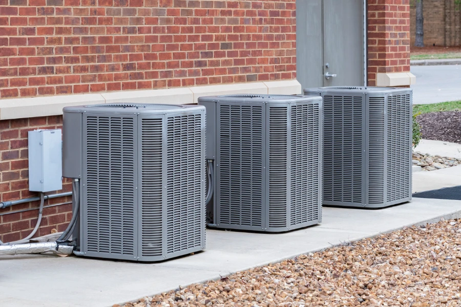 shot of commercial air conditioners
