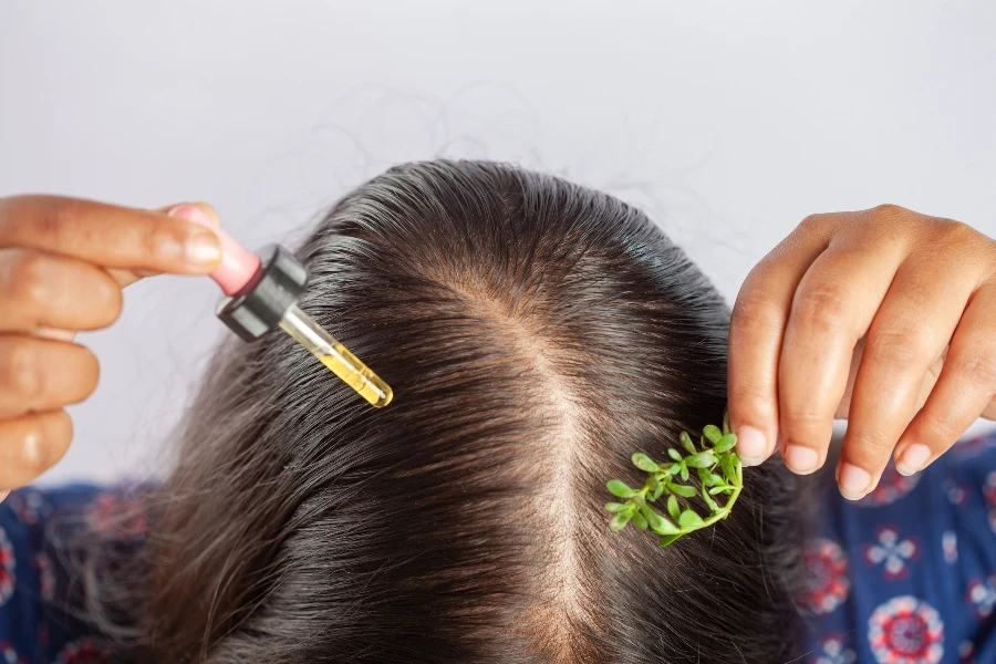 minyak herbal untuk rambut