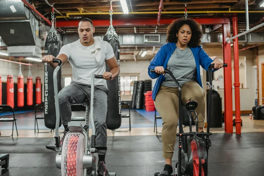 training on exercise bikes