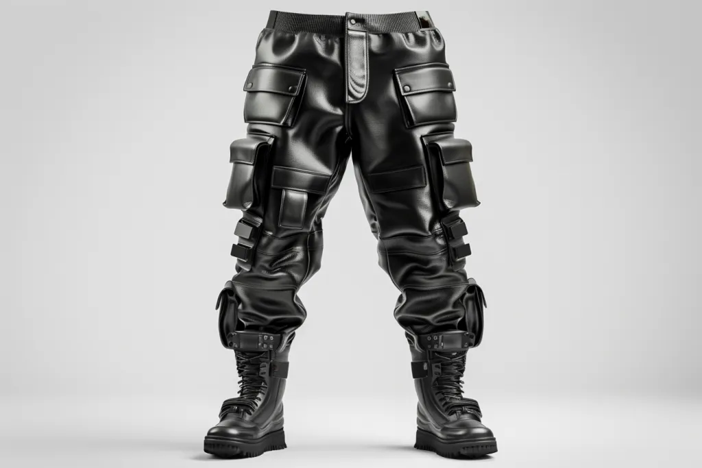 pantalon de moto avec poches des deux côtés et de nombreux modèles de poches