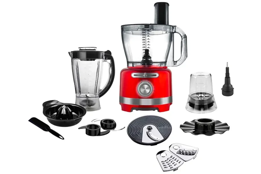 Powerful 1000W, 13-cup, 10-speed, multifunctional food processor