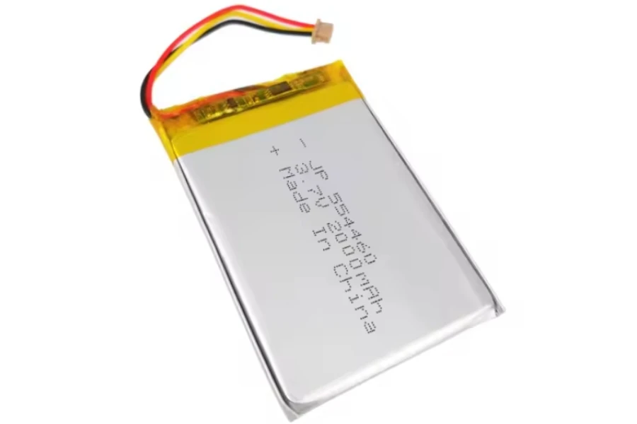 Diagrama esquemático de uma bateria LiPo