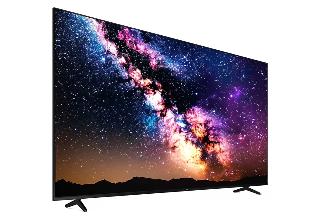 smart TV with high resolution and vibrant colors