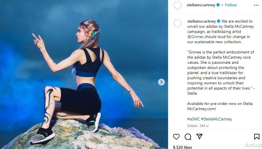 Страница Стеллы Маккартни в Instagram