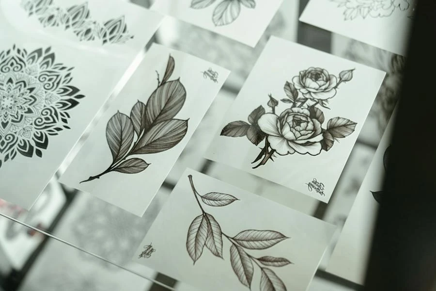 Adesivos de tatuagem com lindos padrões