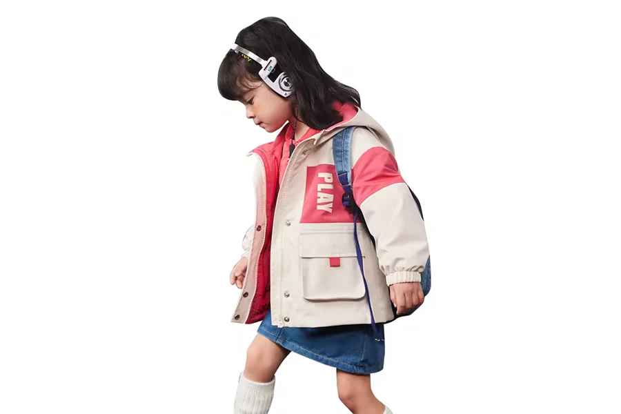 the outerwear trend in kids & tweens fashion for S/S 2025