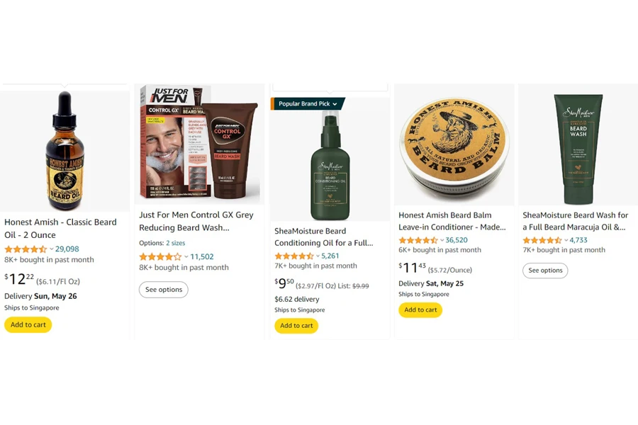 top-selling beard care products