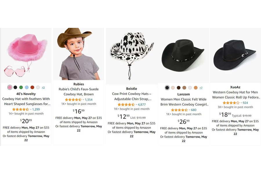 قبعات رعاة البقر الأكثر مبيعا