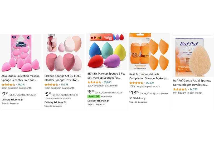 top-selling makeup sponges