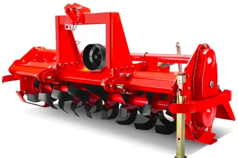 tractor-towed tiller cultivator with 24 rotary disks