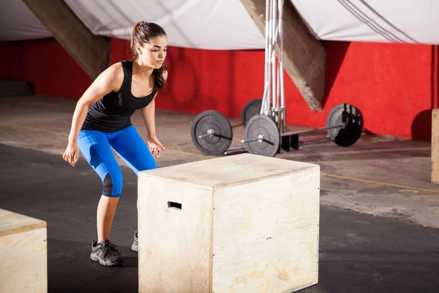 wooden plyo box