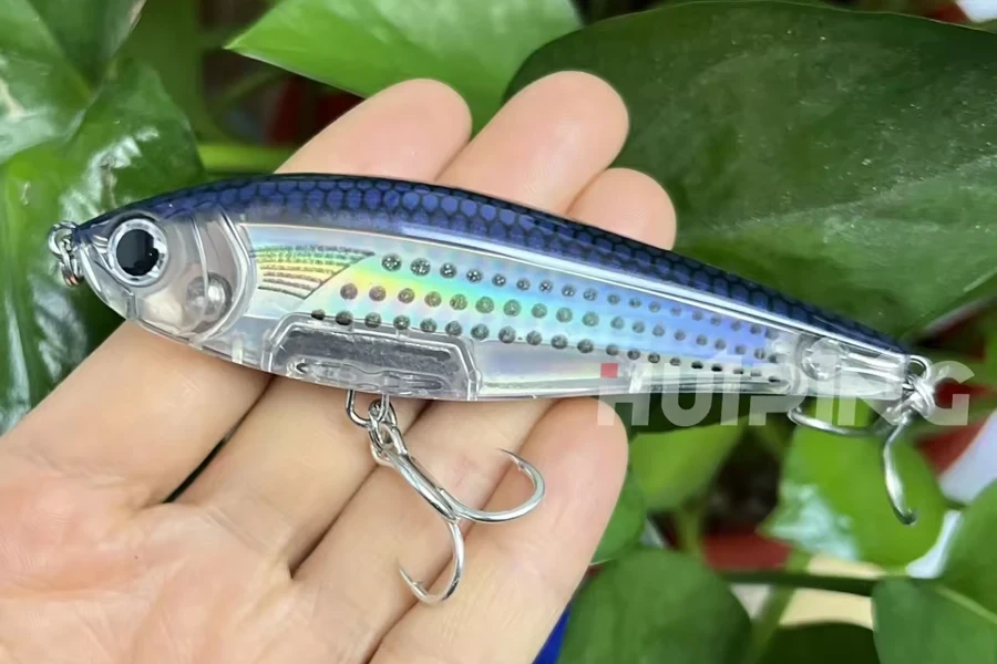 Leurres de pêche au crayon à naufrage lent 3D Twitchbait 90 mm 18 g