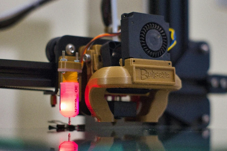 Impressora 3D em uma oficina