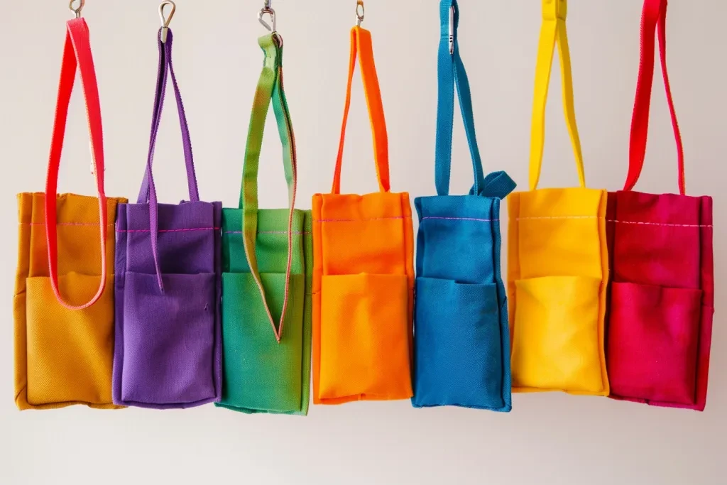 8 small simple plain phone bags