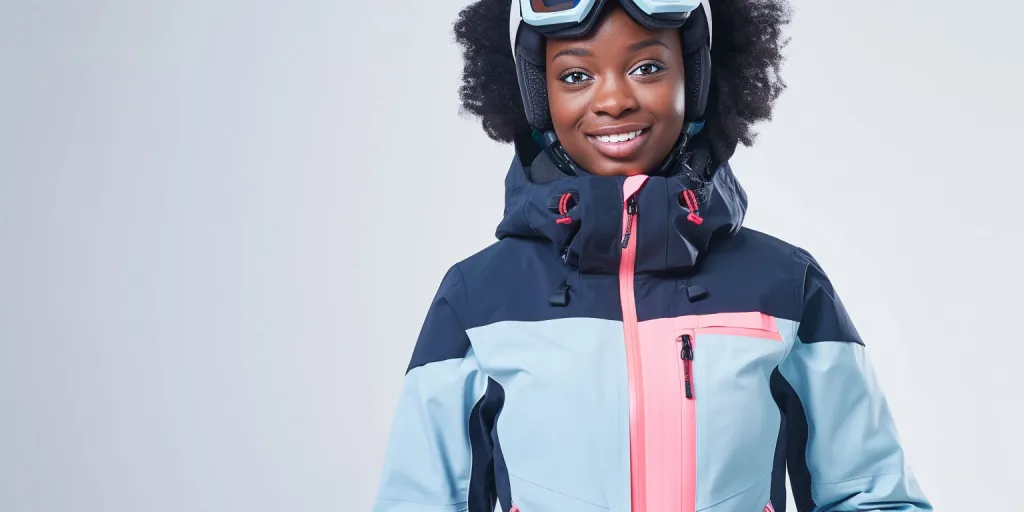 A black woman wearing an alpine jacket