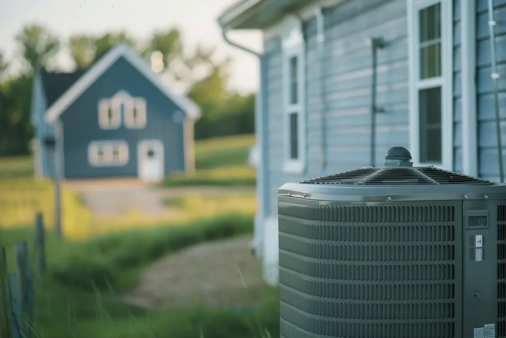 A central air conditioner unit