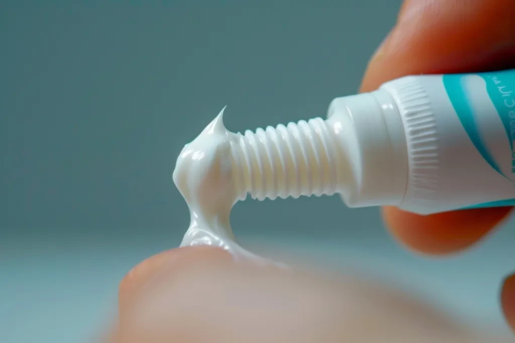 A closeup of a finger and hand