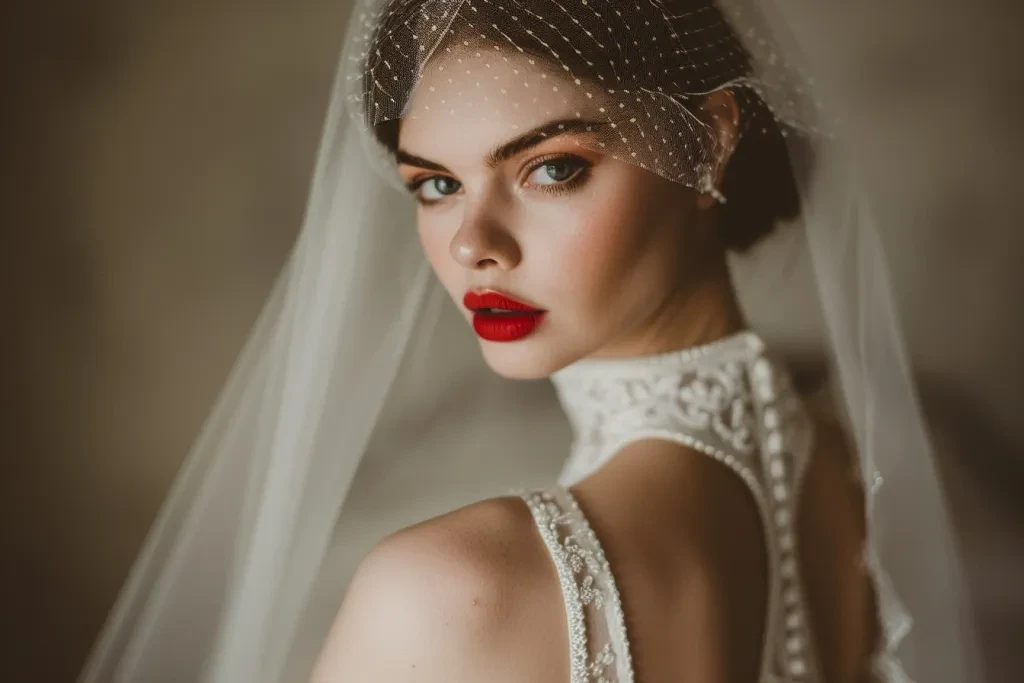 Une femme dans une robe de mariée blanche