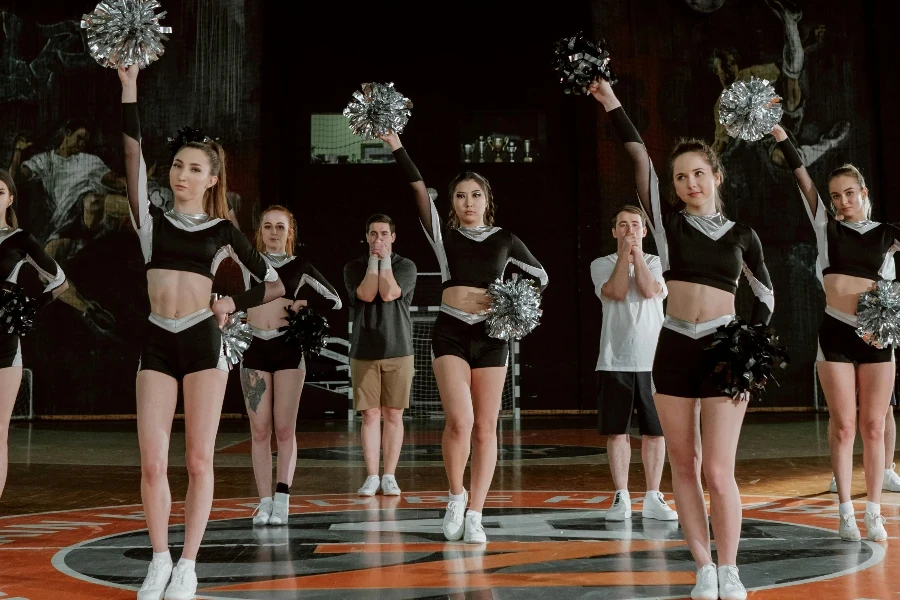 Cheering Squad Dancing at the Court