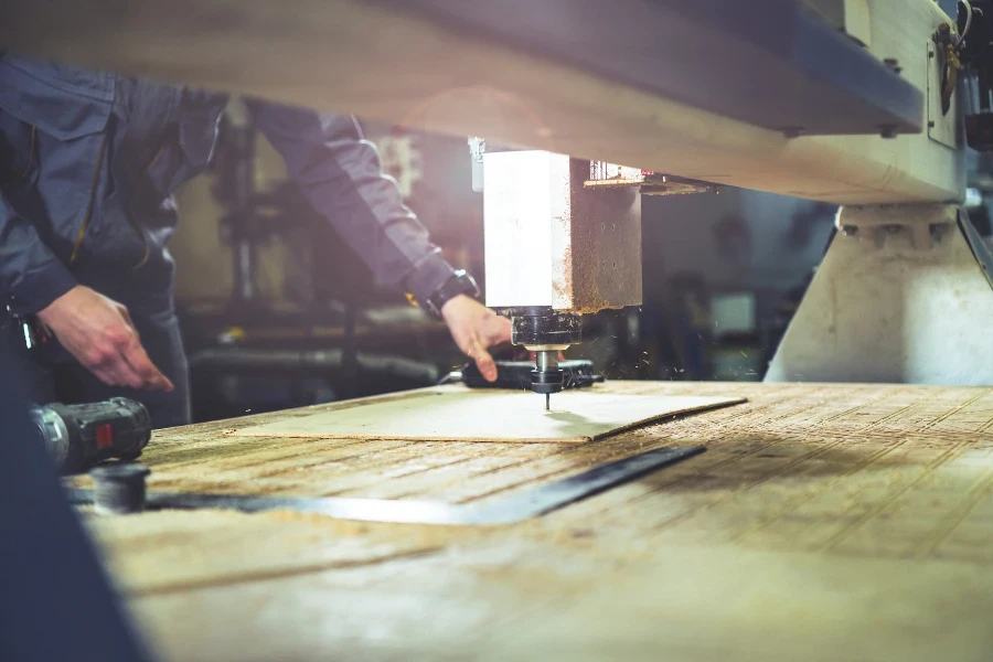 Cnc wood milling machine setting