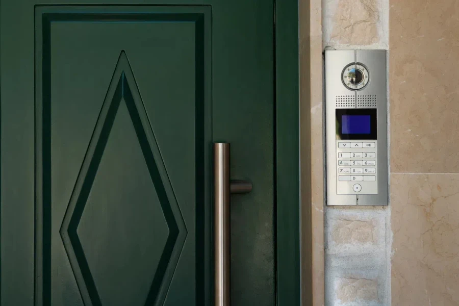 Doorbell in an apartment building