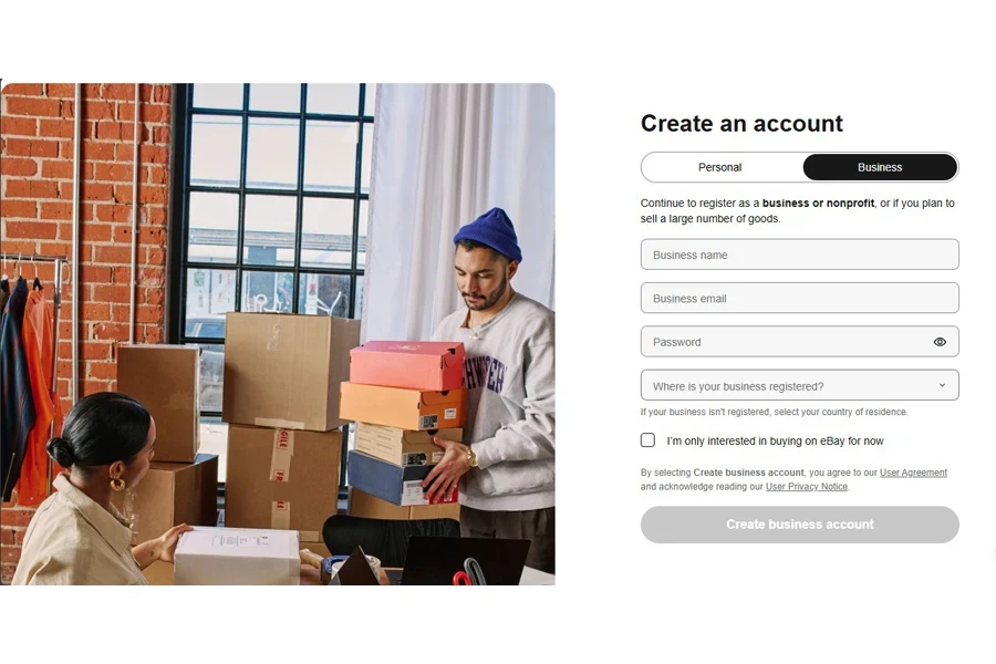 How to sell on eBay for beginners: 1. account creation